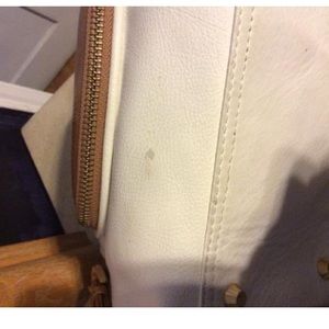 Junior Drake Bags - Junior Drake White Leather Satchel Junior Drake Bags - Junior Drake White Leather Satchel